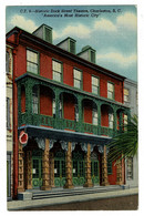 Ref 1438 - Early USA Postcard - Historic Dock Street Theatre - Charleston - South Carolina - Charleston