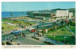 Ref BB 1439  - Postcard - Mini & Cars - Festival Hall & Promenade Paignton - Devon - Paignton