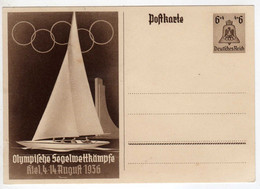 Jeux Olympiques 1936 :  Jeux D'été: Voile : Entiers Postaux - Juegos Olímpicos