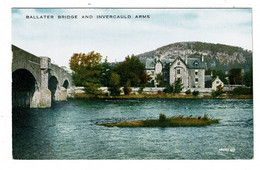 Ref 1440 - Early Postcard Ballater Bridge & Invercauld Arms Hotel - Aberdeenshire Scotland - Aberdeenshire