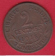 France 2 Centimes 1916 - Autres & Non Classés