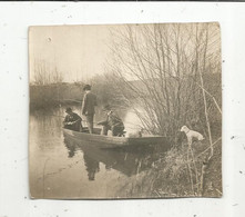 Photographie , 80 X 75 Mm , Sports , Pêche En Barque - Sporten