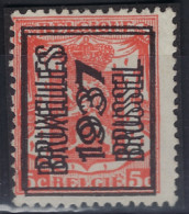 DUBBELDRUK / IMPRESSION DOUBLE TYPO Voorafgestempeld Nr. 324F Positie A  BRUXELLES 1937 BRUSSEL  ;  staat Zie Scan ! - Typo Precancels 1936-51 (Small Seal Of The State)