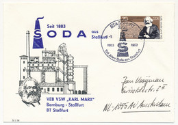 ALLEMAGNE EST - 8 Env. Commémoratives "SODA Aus Stassburg 1883-1983" Affranchissements Différents, Oblit Commémorative - Briefe U. Dokumente