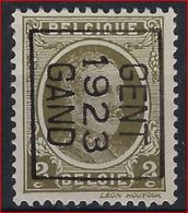 HOUYOUX Nr. 191 België Typografische Met VALSE Voorafstempeling GENT 1923 GAND Positie B ! - Typos 1922-31 (Houyoux)