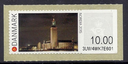 Danmark 2015 - Nordia 2015, View Of Stockholm City Hall, Architectures, Monuments - ATM MNH - Machine Labels [ATM]