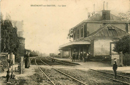 Beaumont Sur Sarthe * La Gare * Ligne De Chemin De Fer De La Sarthe * Cheminots - Beaumont Sur Sarthe