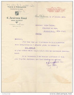 ESPAGNE GRAO VALENCIA  FACTURE 1928 Vins C. AUGUSTE EGLI   -   W5 - Espagne