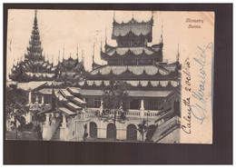 BURMA/ MYANMAR Monastry Burma  1902 Postcard - Myanmar (Burma)