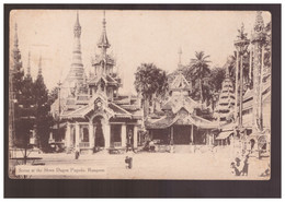 BURMA/ MYANMAR Scene At The Shwe Dagon Pagoda Rangoon Ca  1905 Postcard - Myanmar (Burma)
