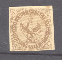 0co  013  -  Colonies Générales  :  Yv  3  *   Signé Brun - Eagle And Crown
