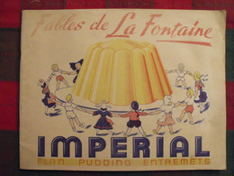 Album D'images Fables De La Fontaine. Flan Entremets Impérial. Vide. Vers 1960. Lot 6 - Sammelbilderalben & Katalogue