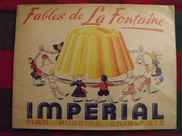 Album D'images Fables De La Fontaine. Flan Entremets Impérial. Contient 74/96 Images. Vers 1960. Lot 3 - Albums & Katalogus