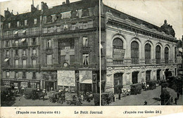 Paris * 9ème * Siège De LE PETIT JOURNAL * Façades 61 Rue Lafayette Et 21 Rue Cadet - Arrondissement: 09