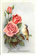 Oiseaux * 2 CPA Illustrateur C. VIVEL * Fleurs * Flowers Birds * N°426 Et N°439 - Oiseaux