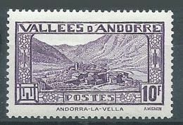 Andorre Français YT N°44 Andorre La Vieille Neuf/charnière * - Nuevos
