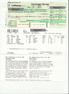 Alt1145 Luthansa Airways Eurowings Airlines Billet Avion Aereo Boarding Passenger Receipt Torino Frankfurt Amman - World