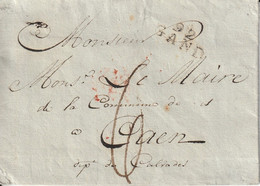 Département Conquis Marque Postale Sans Correspondance 92 / GAND - 1792-1815: Départements Conquis