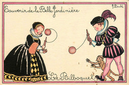 Jeu Jeux * CPA Illustrateur Duché * Le Bilboquet * Souvenir De La Belle Jardinière * Publicité * Enfants Singe Monkey - Other & Unclassified