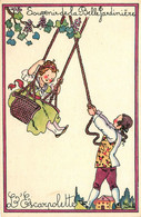 Jeu Jeux * CPA Illustrateur Duché * L'escarpolette  * Souvenir De La Belle Jardinière * Publicité * Enfants Singe Monkey - Andere & Zonder Classificatie