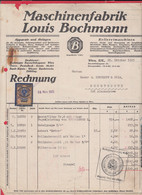 257673 / Austria 1925 - 10.000 Kronen 1922 Revenue Fiscaux , Maschinenfabrik Louis Bochmann Wien XIX , Osterreich - Autriche