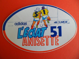Autocollant Publicité : Sport Rugby Adidas - Midi Olympique  - L' Eclat Anisette 51 - Alcool Aperitif No Ricard - Autocollants