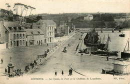 Audierne * Les Quais , Le Port Et Le Château De Loquéran - Audierne