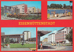 3871 - Deutschland - Eisenhüttenstadt , 6. Wohnkomplex Am Fröbelring , Schwimmbad , Leninhalle , Straße Der Republik - N - Eisenhüttenstadt