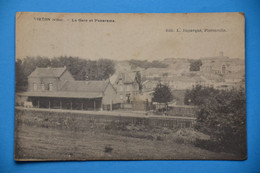 Virton 1909: La Gare Et Panorama - Virton