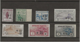 2 EME SERIE ORPHELINS N° 162 A 169 NEUF -(162 à 167 SANS CHARNIERE ET 168 -169 INFIME ADHERENCE- 1922 -COTE : - Nuevos