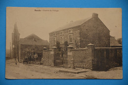 Bande 1927 Près De Marche: Le Centre Du Village Animée - Nassogne