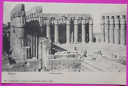 Cpa Egypte Luxor Collonnades Vers 1900 Carte Postale Afrique Egypt Louxor - Louxor