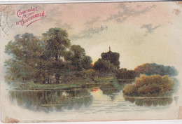 Cpa Pub CHOCOLAT D' AIGUEBELLE (Paysage De Bord De L'eau) - Advertising