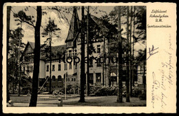 ALTE POSTKARTE HOHENLYCHEN SPORTSANATORIUM SANATORIUM HEILSTÄTTEN DRK 1937 LYCHEN BERICHT MENISKUS OPERATION Postcard AK - Lychen