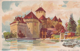 Cpa 8,5 X14 Pub CHOCOLAT KOHLER Gala Peter . Château De Chillon - Publicité