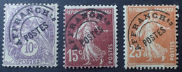 DF40266/2326 - 1924/1931 - TYPE BLANC Et SEMEUSE - PREO - N°43-53-57 NEUFS* - 1893-1947