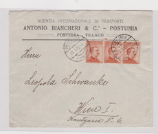 SLOVENIA,1923 ITALY POSTUMIA POSTOJNA Nice Cover To AUSTRIA - Slovénie