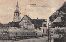 SAINTE-CROIX-EN-PLAINE-Heilig-Kreuz-Colmar-68-Haut-Rhin-Schlossgasse Mit Kirche- - Other & Unclassified