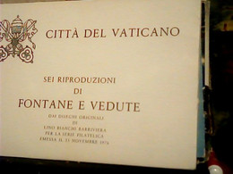 ROMA ILLUSTRATA  VATICANO-SEI VEDUTE DI FONTANE-E VEDUTE 1977 LINO BIANCHI BARRIVERA   HW3212 - Vatican