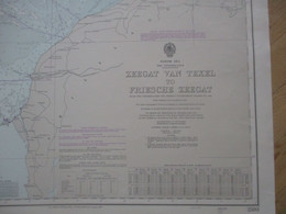 North Sea - Zeegat Van Texel To Friesche - Carte Marine - 1982; Around The Islands Of Terschelling, Ameland, Vlieland, - Nautical Charts