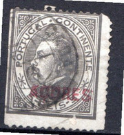 ACORES - (Portugal) - 1876-81 - N° 33A - 5 R. Noir - (Dentelé 12 1/2) - Andere & Zonder Classificatie