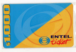 CHILI  Recharge ENTEL TICKET 1000$ DATE 2000 - Chili