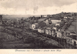 1807"IST SALESIANO"VALSALICE"(TO) LICEO PANORAMA DELL'ISTITUTO E SFONDO DELLE ALPI" 1940 - Unterricht, Schulen Und Universitäten