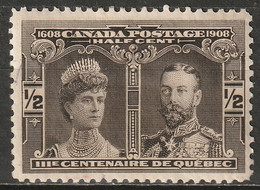 Canada 1908 Sc 96  MH* Disturbed Gum - Neufs