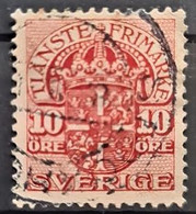 SWEDEN 1910 - Canceled - Sc# =33 - Official 10o - Used Stamps