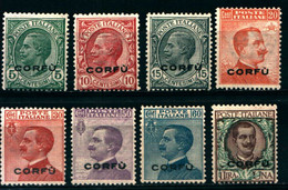 28888)  ITALIA-Serie Ordinaria Sovrastampata CORFU - 20 Settembre 1923-SERIE COMPLETA MNH** - Corfù