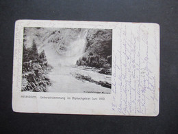 Schweiz 1910 Naturkatastrophe Meiringen Überschwemmung Im Alpbachgebiet Juni 1910 - Rampen