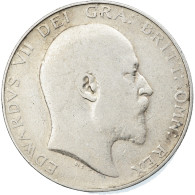 Monnaie, Grande-Bretagne, Edward VII, 1/2 Crown, 1907, TB+, Argent, KM:802 - K. 1/2 Crown