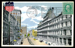 CINCINNATI - Government Square Looking West. ( Ed. Commercialchrome Nº 43116) Carte Postale - Cincinnati