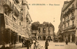 Aix Les Bains * La Place Carnot * Automobile Voiture Ancienne * Berlitz School Of Languages - Aix Les Bains